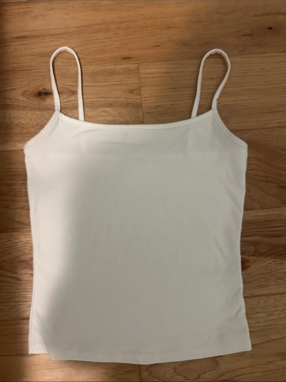 Garage White Sleek Scoop Cami Top